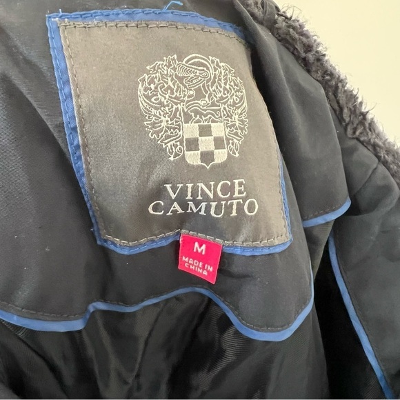 Vince Camuto Navy Blue Long Puffer Coat - Picture 4 of 9